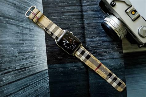 apple watch 4 bands burberry|burberry women's watch leather strap.